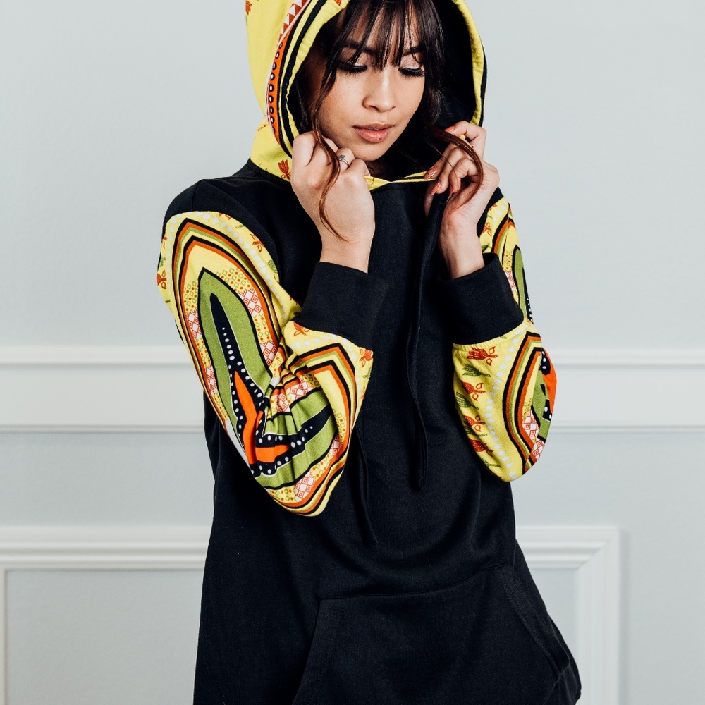 African Print Hoodie